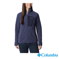 Columbia 哥倫比亞 官方旗艦 女款-Omni-Heat Helix柔暖刷毛外套-深藍(UAR01420GY/HF)