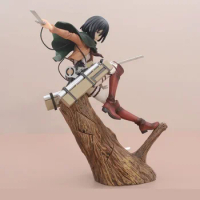 Hot Artfx J Attack On Titan Anime Model Figure Mikasa Ackerman Action Figure Levi Ackerman Pvc Statue Collectible Figurine Toys