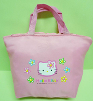 【震撼精品百貨】Hello Kitty 凱蒂貓~KITTY迷你手提袋『粉底大臉彩色花』