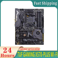 100% tested X570 PLUS motherboard suitable for ASUS TUF GAMING X570 PLUS WI-FI slot AM4 DDR4 128G suitable for AMD X570 original