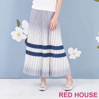 【RED HOUSE 蕾赫斯】刷色暈染壓褶裙(共2色)