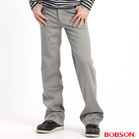 【BOBSON】男款植絨貼合布保暖直筒褲(1730-72)