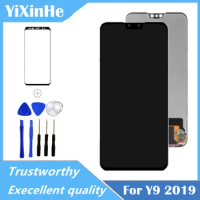 100% Test For 6.5'' Huawei Y9 2019 JKM-LX1 LX2 LX3 AL00 Display Touch Screen Digitizer Assembly Replacement