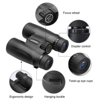 Datyson 10x42 Folding High Powered Binoculars Bird Watching Great for Outdoor Sports Games and Concerts