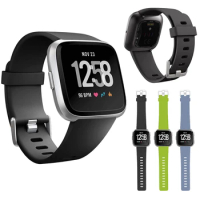Silicone Strap for Fitbit Versa 2/Fitbit Versa/Versa Lite/Versa Special Edition,Classic Fitbit Watchband Replacement Comfortable