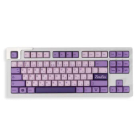 XDA Frost Witch Keycaps 134 Keys PBT Dye Sublimation Purple Emilia Japanese Mechanical Keyboard Custom GK61 Anne Pro 2