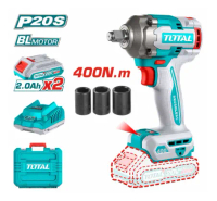 【TOTAL】Li-ion Impact Wrench 400Nm | Solo / Set (with Battery & Charger) | TIWLI20401 TIWLI20401