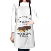 moral backbone of a chocolate eclair Apron Kitchen Household Items Apron Woman