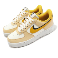 【NIKE 耐吉】休閒鞋 Wmns Air Force 1 07 LX 女鞋 奶油白 黃 黑 AF1 拼接 85(DX6065-171)