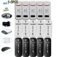 Wireless 4G LTE USB WiFi Router 150Mbps Portable Mobile Broadband Modem Stick SIM Card 4G Wireless Router Network Adapter 1-5Pcs