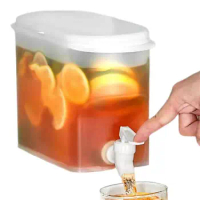 Water Dispenser For Fridge Juice Jug Cold Kettle With Faucet Ice Drink Dispenser Fruit Teapot Drink Dispenser for Parties