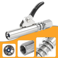 Grease Gun Coupler 10000 PSI High-Pressure Quick Release Lock Oil Injection Nozzles 1/8" NPT Fittings End Grease Gun Accessories