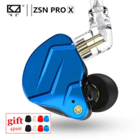 NEW KZ ZSN PRO X 1DD 1BA HIFI Metal In Ear Earphone Hybrid Drive Bass Earbud Sport Noise Cancelling Headset KZ ZSX ZS10 PRO ZSTX