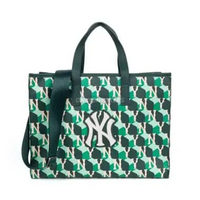 MLB NEW YORK YANKEES CUBE MONOGRAM TOTE BAG GREEN