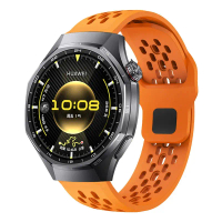 Tali jam tangan silikon bernafas saiz 22 mm Untuk jam tangan HUAWEI Watch GT6 Pro, Watch 5, Watch 4 