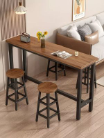 內地直送 - 吧台桌家用客厅靠墙长条桌小户型阳台休闲吧台奶茶店咖啡高脚桌子