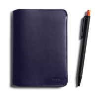 Bellroy A5筆記本+圓珠筆 優質皮革保護套 護照套 護照夾 送禮首選-藍色