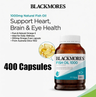 Blackmores Original Fish Oil 400 Caps Supports Heart Health, Brain Function & Joint Care Omega 3 EPA