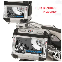 Trunk Motorcycle Stickers R 1200 GS GSA Luggage Aluminium Tail Top Side Panniers Box Cases For BMW R1200GS R1200 ADV Adventure