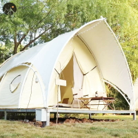 帳篷 戶外營基地帳篷創意5X7m帆船造型豪華民宿篷房