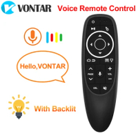 VONTAR G10 G10S Pro Voice Remote Control 2.4G Wireless Air Mouse Gyroscope IR Learning for Android tv box  HK1 H96 Max X96 mini