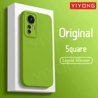 Mi12 Case YIYONG Liquid Silicone Soft Cover For Xiaomi 12 X 12X 12T 14 Mi 11 13 T 13T Pro Xiomi Mi11 Mi12X Mi12T Mi13 Lite Cases