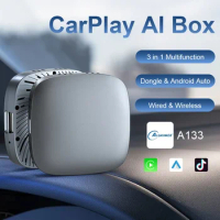 FLIXIVI Smart TV Box CarPlay Ai Box Android 10 2G 32G Wired To Wireless CarPlay Android Auto for Cars