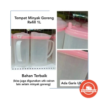 [ 1l ] Tempat Minyak 1 Liter 1000 Ml Golden Lemon Wadah Botol Minyak SSST405