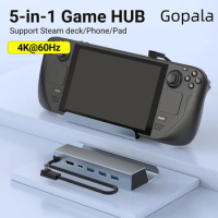 Gopala 5-in-1 Hub Dock Docking Station with HDMI 2.0 4K@60HZ, PD 3.0 Fast Charging for Steam Deck/ASUS ROG Ally/Steam Deck OLED
