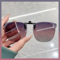Polarized Clip On Sunglasses Flip Up Glasses Gradient Photochromic UV400 Sun Glasses Driving Night Vision Goggles Eyeglasses