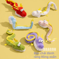 Bàn chải đánh răng xoắn độc đáo, thú nhồi bông hình rồng, vòng tay vỗ tay, búp bê nhồi bông, đồ chơi