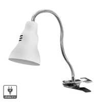 โคมไฟอ่านหนังสือแบบหนีบ (E27x1) HATASHI รุ่น HT-1711C ขนาด 9 x 12 x 6 ซม. สีขาว