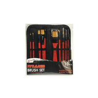 Pyramid ชุดพู่กัน 10 ด้าม (ด้ามสั้น) พร้อมกระเป๋า BS63943