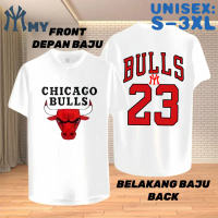 เสื้อยืด Michael Jordan Chicago Bulls, Unisex, แขนสั้น, วัสดุที่อ่อนนุ่ม, สำหรับผู้ชาย, สไตล์อเมริกั