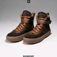 EXODOS57 | Sepatu Sneakers Kulit - KONGKOLI BROWN