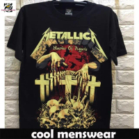 Pengiriman Cepat-Kemeja Band Metallica Golem NTS Cetakan Grafis Personalisasi Kaos Tren Keren Kreati