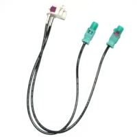 Radio Adaptor Antenna Audio Cable Two Female - 2 Fakra Antenna Adaptor For vw for audi