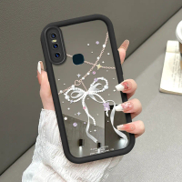 Cocok Untuk VIVO V15 1819 Case Ikat Rantai Putih Protective Case Cangkang Berlapis Listrik 8236