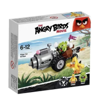 AngryBirds Piggy Castle Destruction Angry Birds Building Blocks Toy Piggy Pirate Ship Egg Heist
