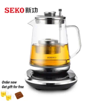 SEKO W15 220V Electric glass Kettle with Tea Filter multifuction health-care kettle 1.2L