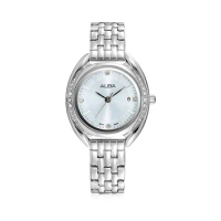 SEIKO ALBA Ladies Quartz Watch For Women Casual Simple Watches with Diamond Crystal Glass Dial 3Bar Waterproof Fashion