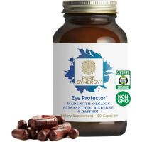 PURE SYNERGY Eye Protector| 100% Natural, Vegan Eye Health Supplement| with Organic Astaxanthin, Lut