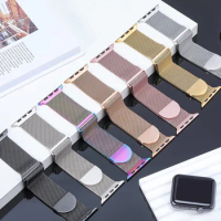 Milanese strap for Apple Watch Strap 40mm 45mm 49mm 41mm 38mm 42mm 44 mm Metal Wristband bracelet iwatch series 4 5 6 7 8 9 SE