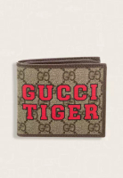 GUCCI Gucci Tiger Supreme Bifold Wallet