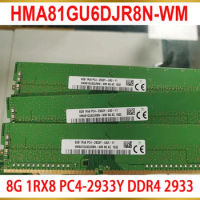 1Pcs 8GB 8G 1RX8 PC4-2933Y DDR4 2933 Desktop Memory HMA81GU6DJR8N-WM