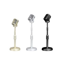 Classic Retro Dynamic Vocal Microphone Vintage Mic Universal Stand For Live Performance Karaoke Studio Record