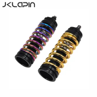 JKLapin Litepro Bicycle Adjustable Damping Front Shock Absorber Non-oil Hydraulic Titanium Axle Spring Shock Absorber For Birdy