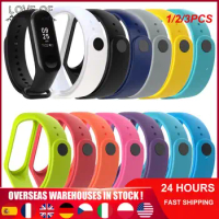 1/2/3PCS For Mi Band 4 3 Silicone Replacement Wristband Bracelet Watchband For Millet Bracelet 4 Wrist Strap Fitness