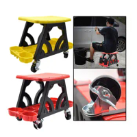 Car Detailing Stool Utility Rolling Machanics Creeper Seat Mobile Stool Rolling Seat Creeper for Mechanics &amp; Detailers/Garage