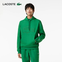 LACOSTE 男裝-XL尺寸鱷魚帽T(綠色)